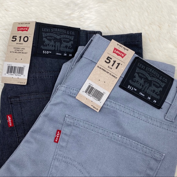 511 Big Boys 16 Reg New 28x28 Jeans Lot 